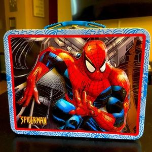 Spider-Man Embossed Metal Lunch box 2001 - Collectors Item